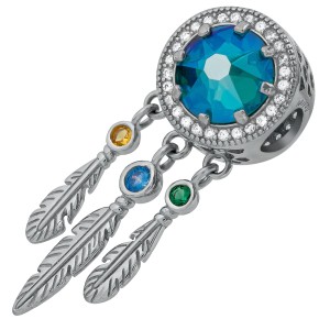 Charms Łapacz Snów Z Kryształem Srebro 925