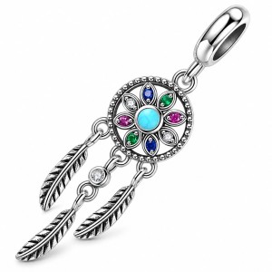 Zawieszka Charms Srebro 925 Łapacz Snów