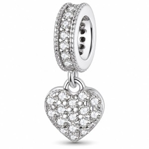 Charms koralik Serce S 925