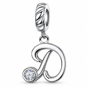 Charms Literka D Srebro 925