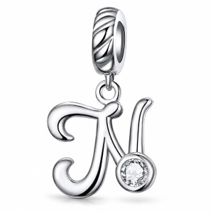 Charms Literka N Srebro 925