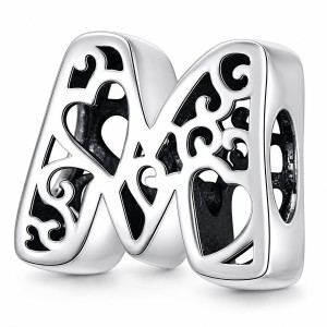 Charms Literka M SREBRO 925