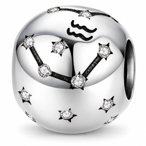 Charms Znak Zodiaku Srebro 925 Wodnik