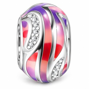 Charms Kolorowy Z Cyrkoniami i Emalią Srebro 925