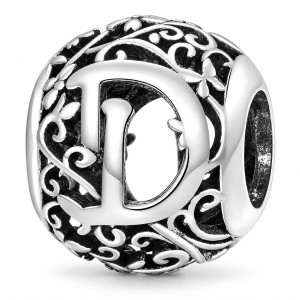 Charms Zawieszka Modułowa Literka D Srebro 925