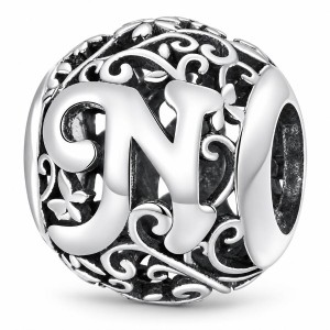 Charms Zawieszka Modułowa Literka N Srebro 925