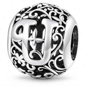 Charms Zawieszka Modułowa Literka U Srebro 925