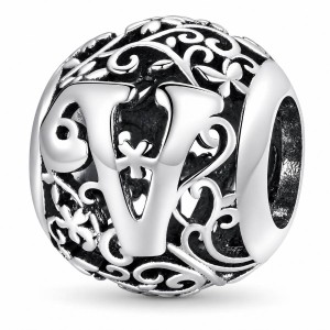 Charms Zawieszka Modułowa Literka V Srebro 925